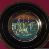 Тарелка 24 к золото сувенирная настенная Дубаи с позолотой сделано в Япония