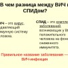 Чем отличается ВИЧ от СПИДа  