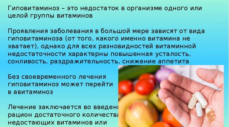 Что надо знать о гиповитаминозе