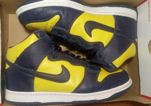 Nike dunk high michigan original