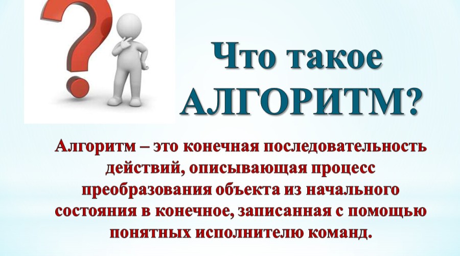 Что такое алгоритм?