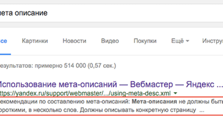 Как заставить Google захватывать мета-описание