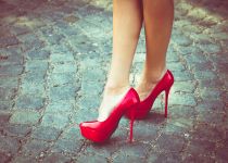 red shoes